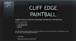 Desktop Screenshot of cliffedgepaintball.com